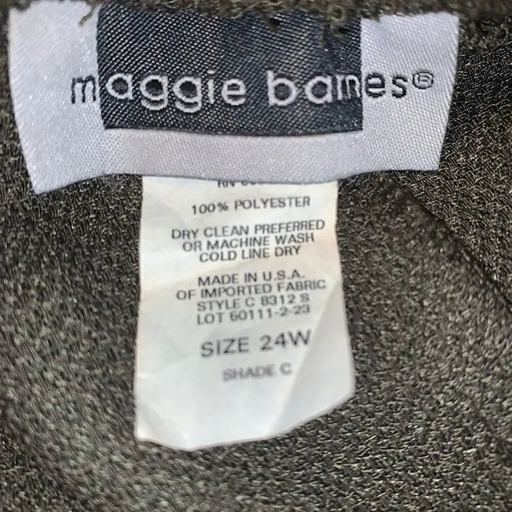 Maggie Barnes Plus Size Fringe Hem Maxi Skirt